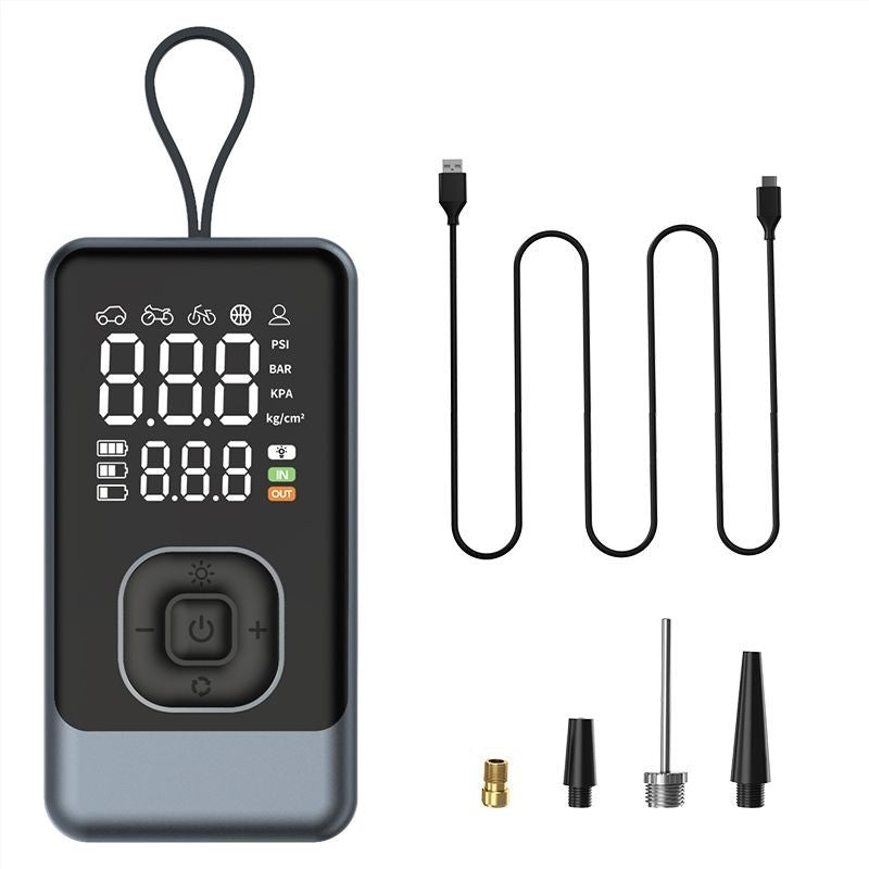Cross-border on-board inflatable pump, on-board wireless inflatable pump, portable inflatable pump for car, electric car tire pump