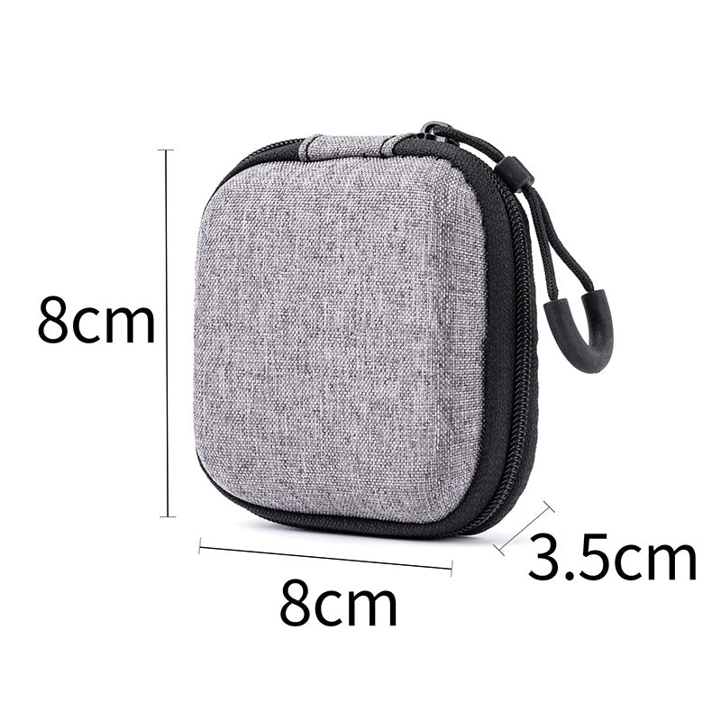 EVA storage bag, headphone case, 3C digital power bank packaging, zipper bag, portable and shockproof