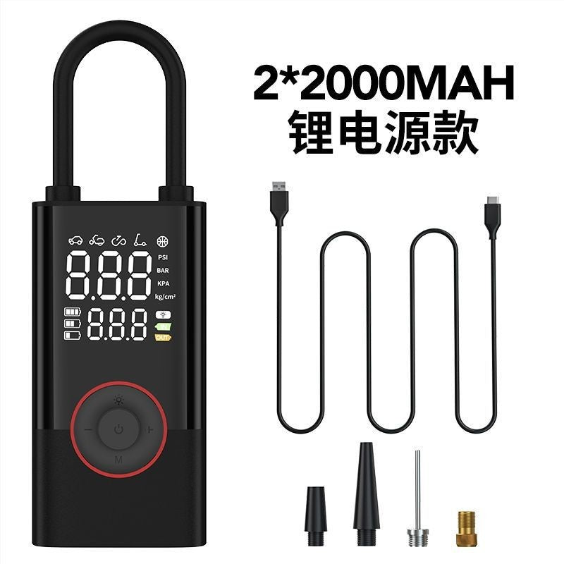 Cross-border portable air pump, mini bike, electric tire, pump, handheld, charging, dual-purpose car inflatable