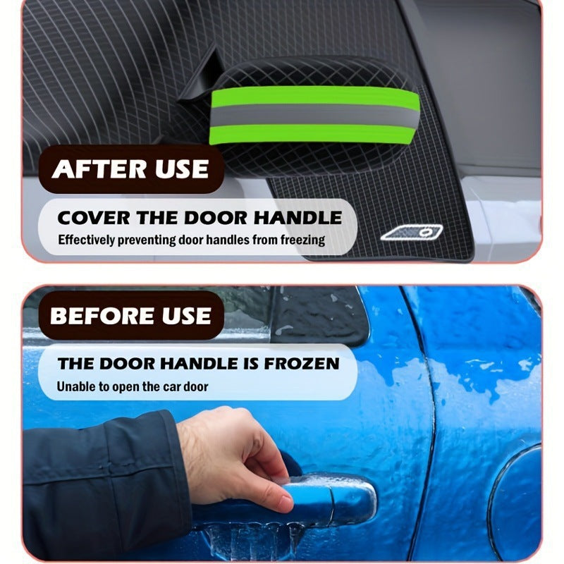 Cross-border best-selling car snow shield, winter snow and frost protection, half-cover car cover, front windshield, sun protection, magnetic snow shield
