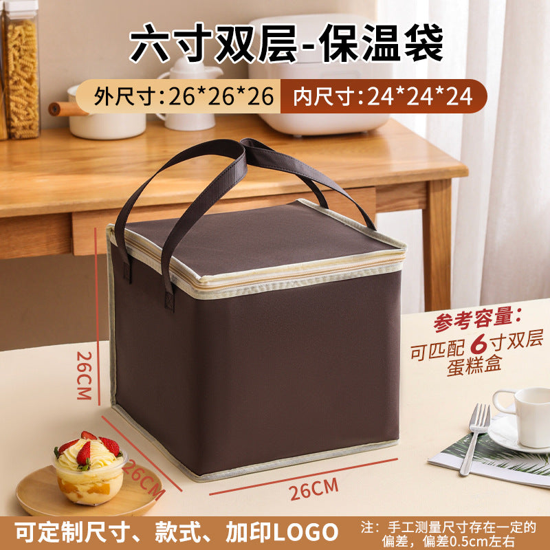 Customized cake insulated bags, takeaways, barbecue hot pots, seafood cold and fresh, ice packs, aluminum foil packs, tote bags, customized