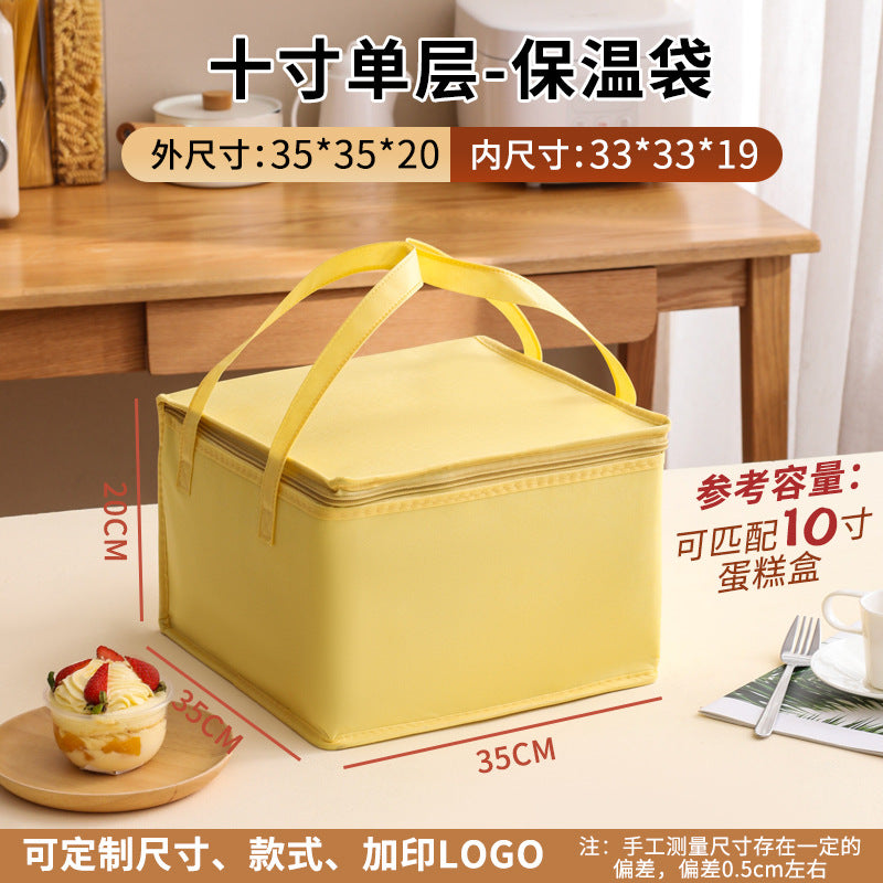 Customized cake insulated bags, takeaways, barbecue hot pots, seafood cold and fresh, ice packs, aluminum foil packs, tote bags, customized
