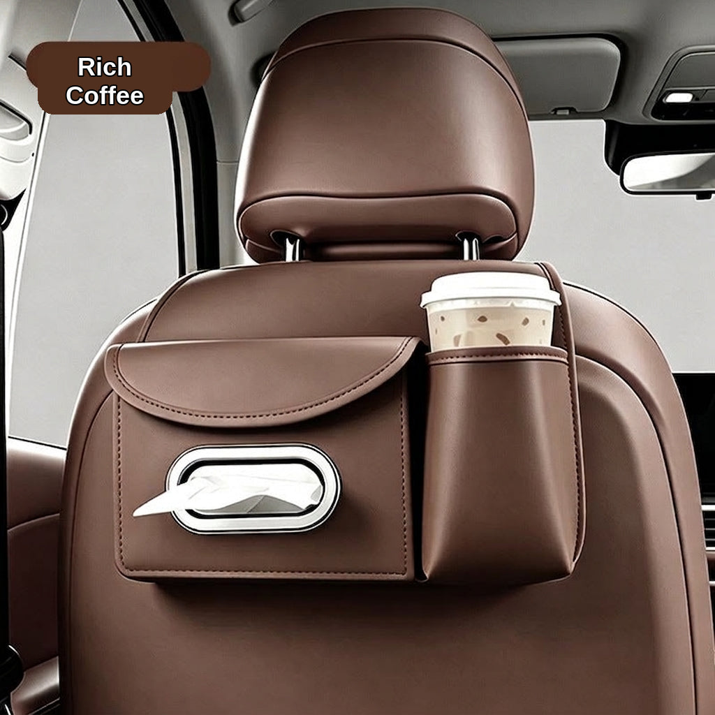 Multifunctional storage bag for car seats, tissue boxes, car storage bags, hanging bags, water cup holders in the car