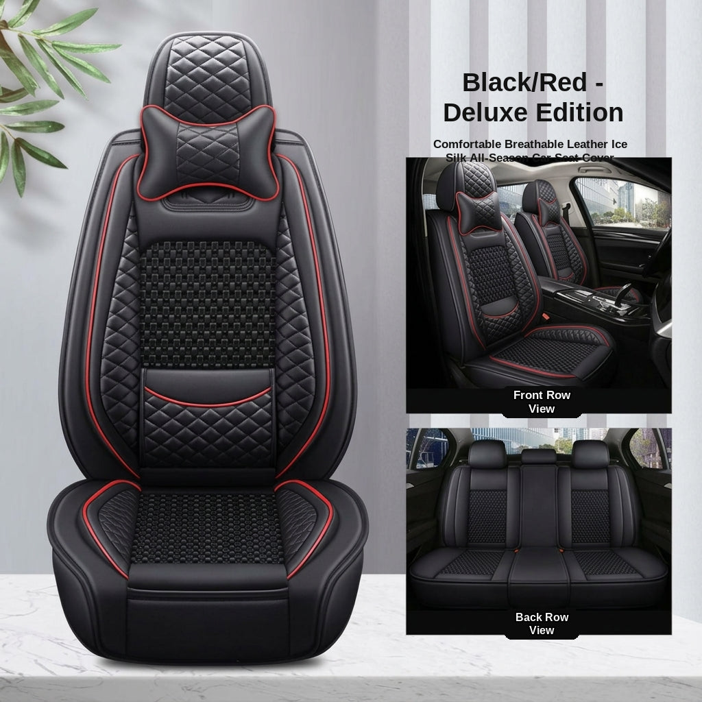 Cross-border foreign trade all-season dedicated seat cover full-coverage car seat cover leather seat cover summer ice silk seat cushion