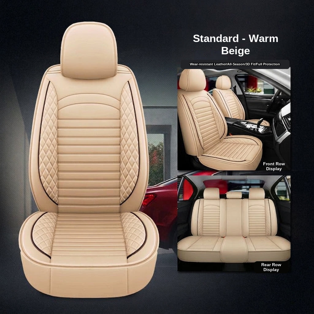 New all-season universal cartoon car seat cushion wholesale, premium feel, full leather, full coverage for small passenger car seat cushions