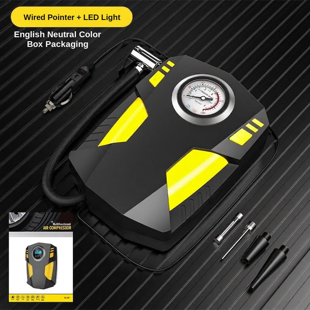 Car air pump digital display portable electric 12v tire inflator multi-function vehicle car air pump