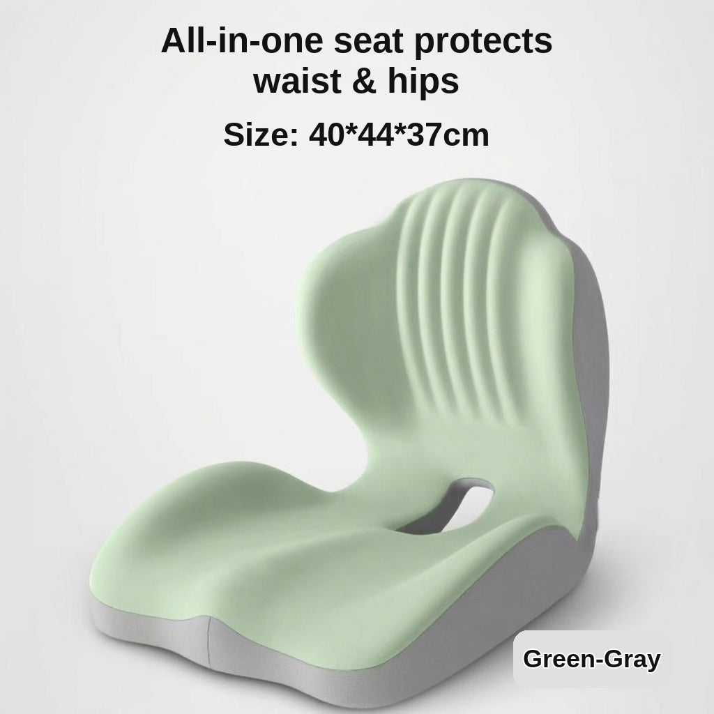 Memory foam lumbar support cushion, office prolonged sitting pressure-relief hip cushion, student chair support lumbar cushion, integrated cushion