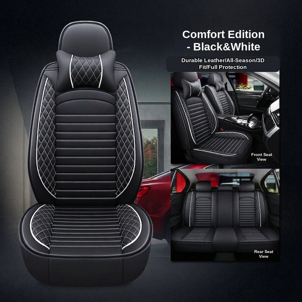 New all-season universal cartoon car seat cushion wholesale, premium feel, full leather, full coverage for small passenger car seat cushions