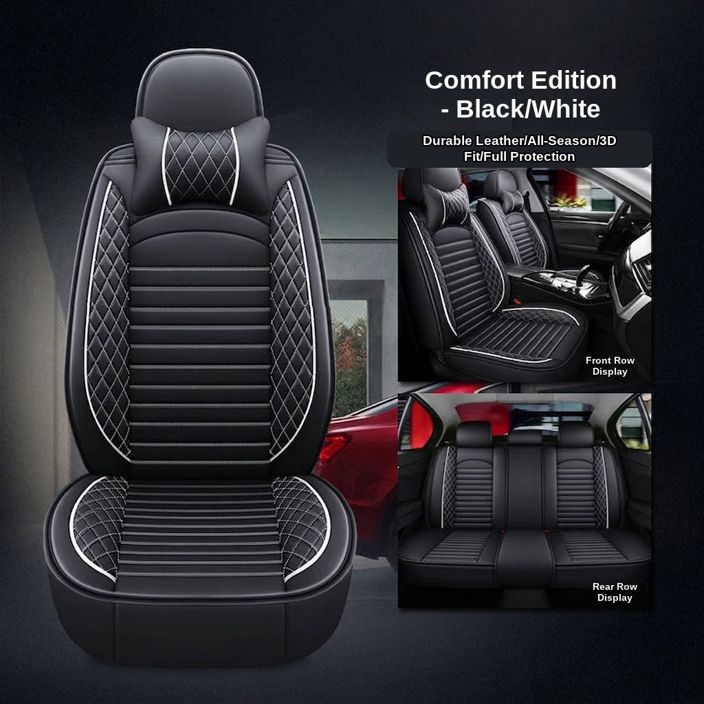 New all-season universal cartoon car seat cushion wholesale, premium feel, full leather, full coverage for small passenger car seat cushions