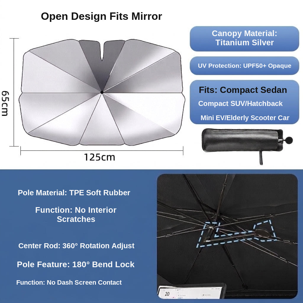 Car Windshield Sunshade Umbrella, UV Protection