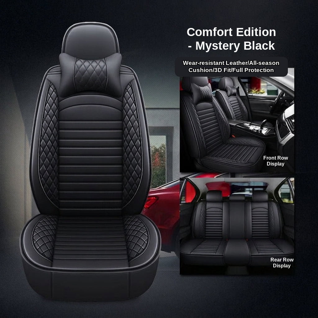 New all-season universal cartoon car seat cushion wholesale, premium feel, full leather, full coverage for small passenger car seat cushions