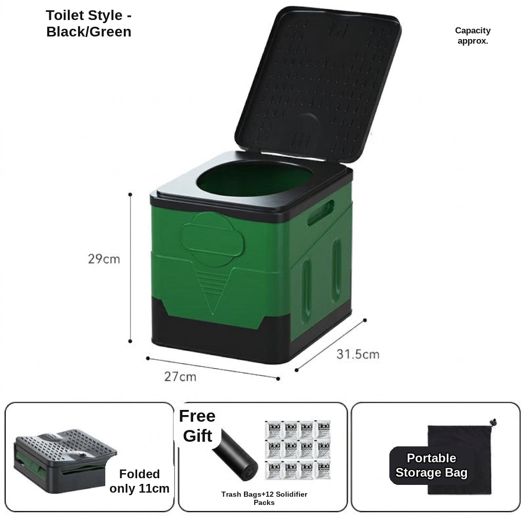 [In Stock Wholesale] Foldable Toilet, Foldable Portable Toilet, Outdoor Camping Van-mounted Toilet, Emergency Toilet