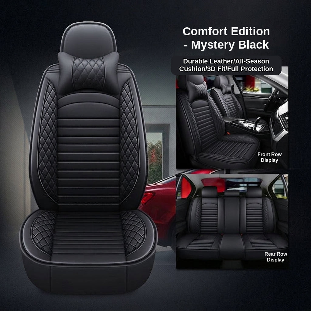 New all-season universal cartoon car seat cushion wholesale, premium feel, full leather, full coverage for small passenger car seat cushions