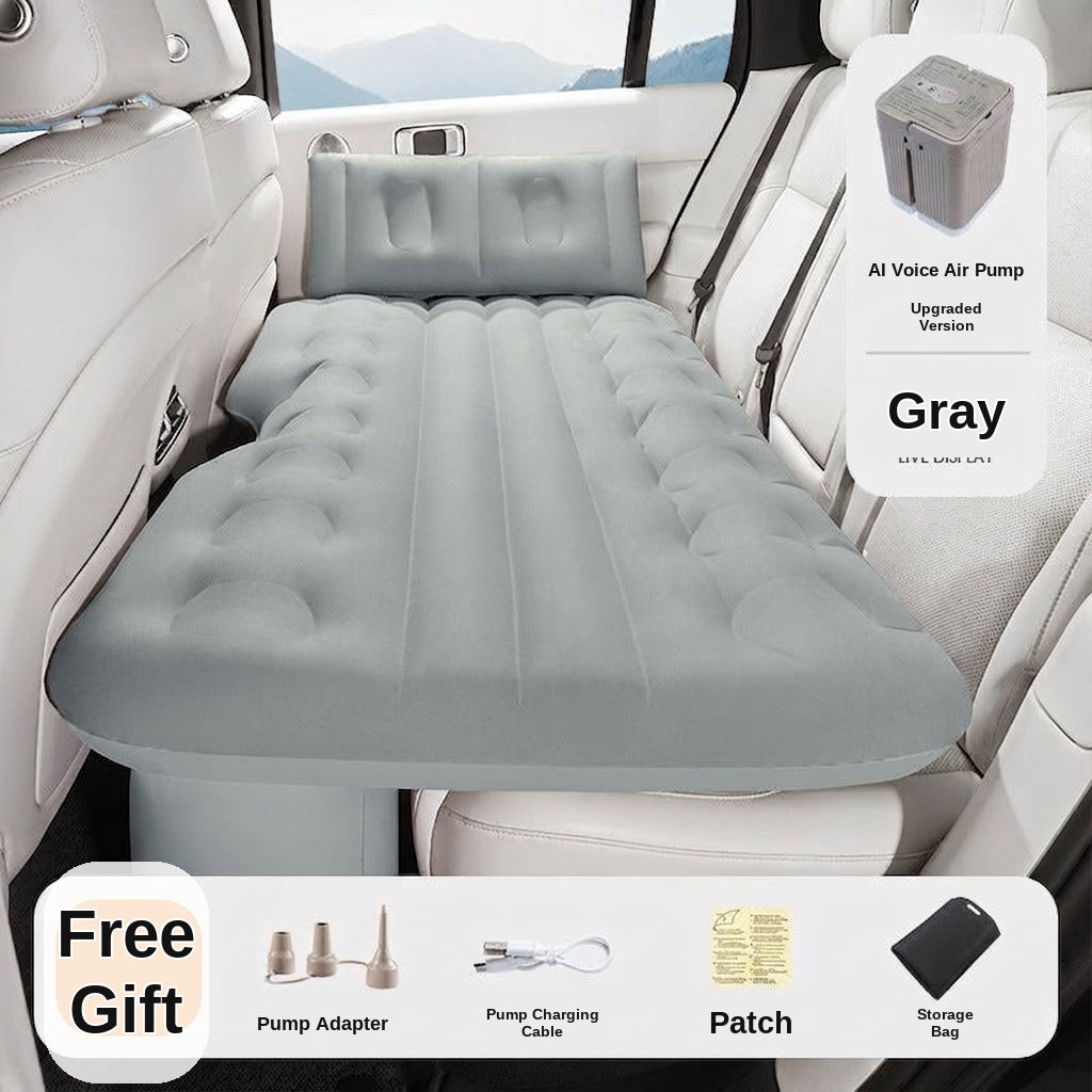 Car rear sleeping automatic travel mattress sedan air mattress car sleeping in the car portable intelligent AI car inflatable bed