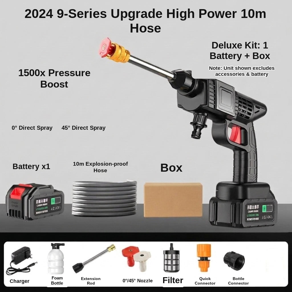 Car water gun car wash machine, car wash gun car wash lithium battery washer, car wash pump, high-pressure, high-power rechargeable type