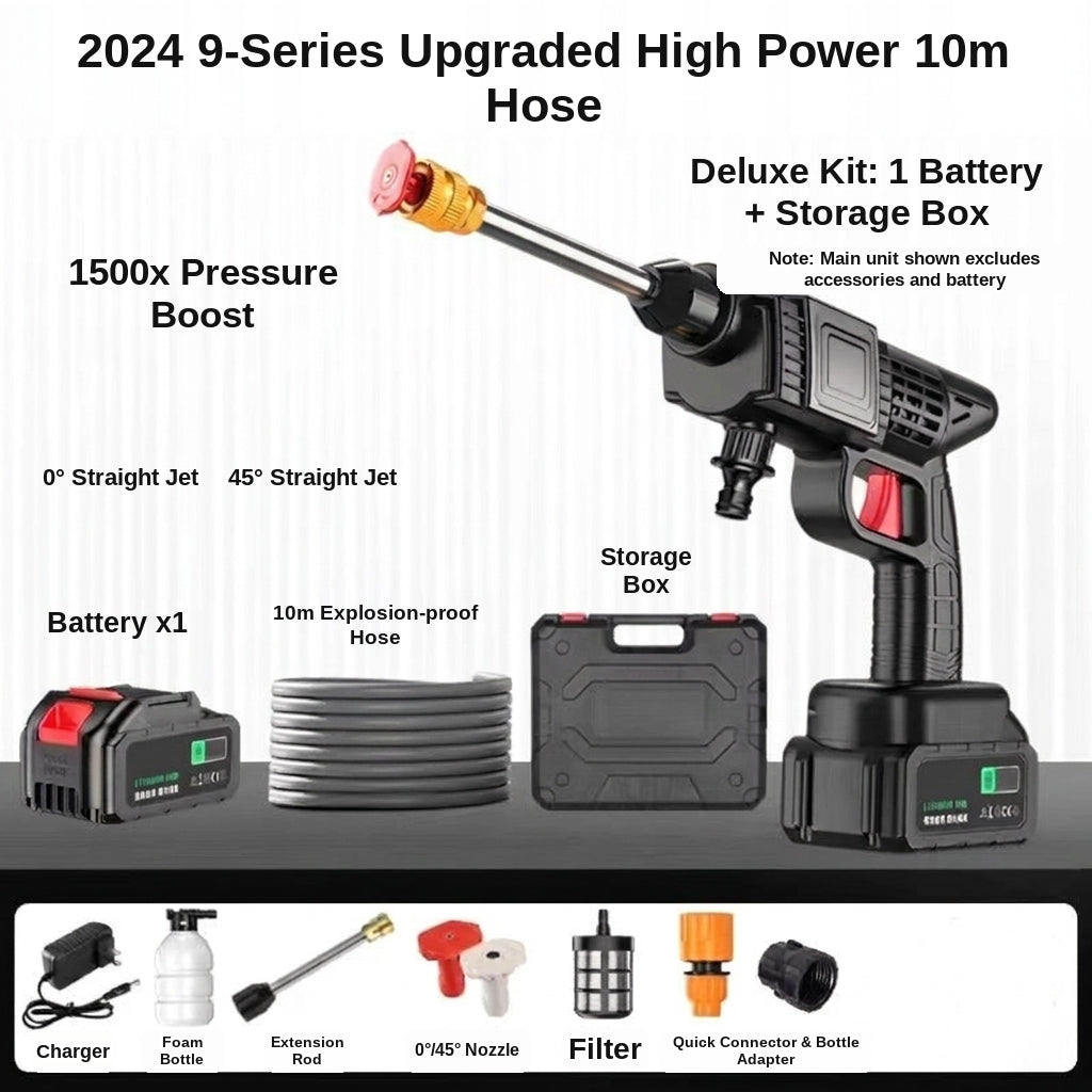 Car water gun car wash machine, car wash gun car wash lithium battery washer, car wash pump, high-pressure, high-power rechargeable type