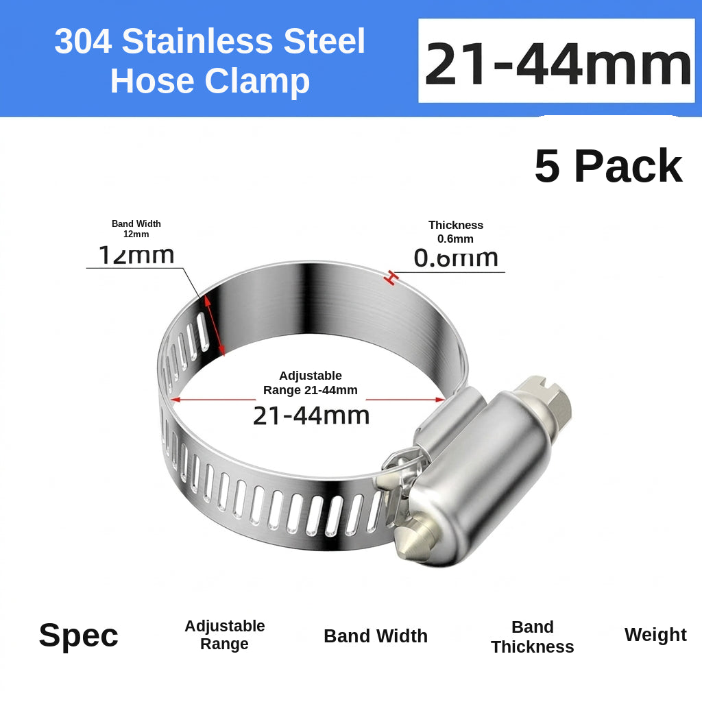 Stainless steel handle, hose hoop, hand screwing, clamping, holding hoop, pipe hoop, water pipe tightening hoop, gas pipe fixing, clamping buckle