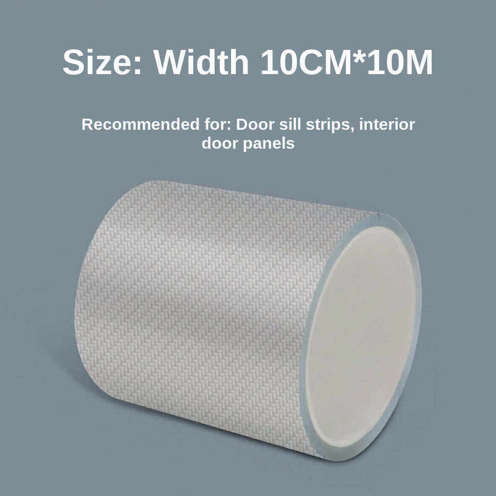 Car sill strips, carbon fiber bumper anti-collision strips, anti-stepping paste, carbon fiber pattern, universal body film stickers, decorative strips