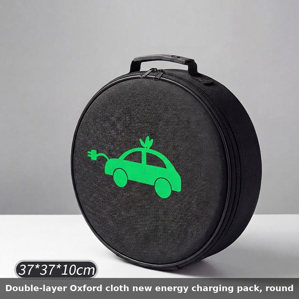 Car charging cable storage bag, new energy charging gun storage bag, car trunk handbag, custom logo