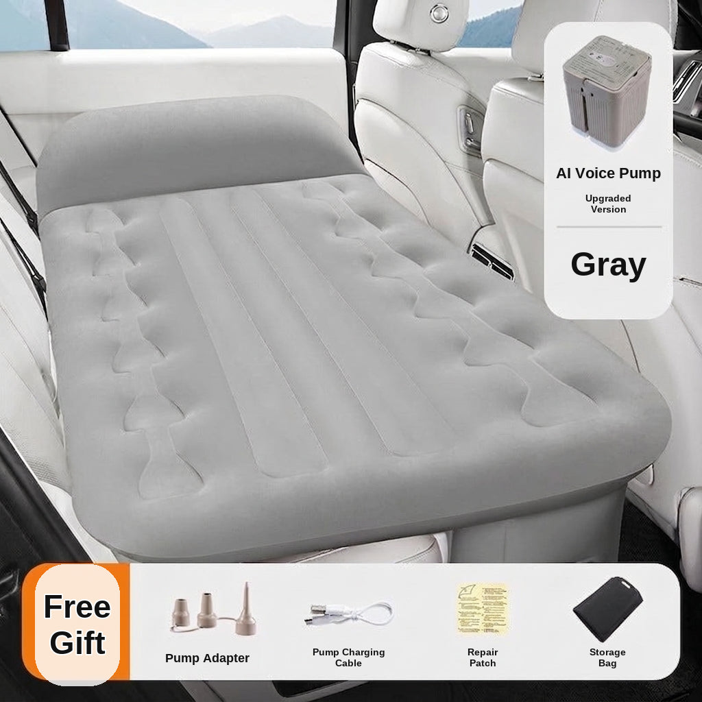 Car rear sleeping automatic travel mattress sedan air mattress car sleeping in the car portable intelligent AI car inflatable bed