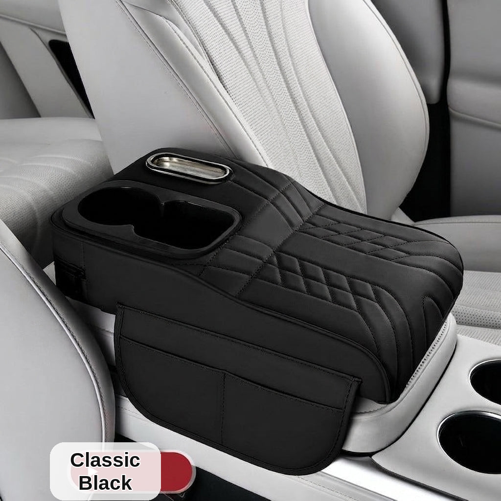 Armrest box raised pad, car cup holder, tissue box (Huotong Global · Light Custom) universal microfiber leather