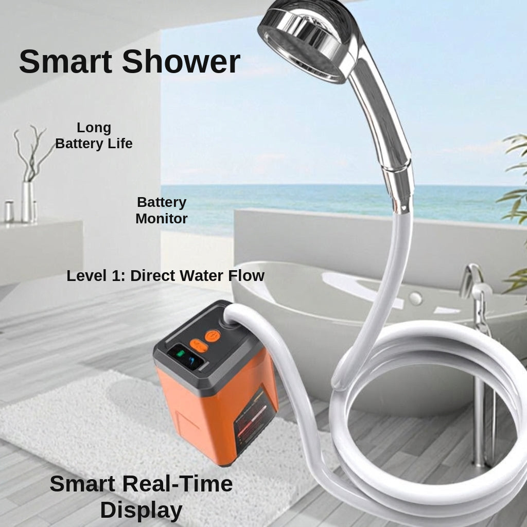 Portable Shower - Rechargeable Battery Powered