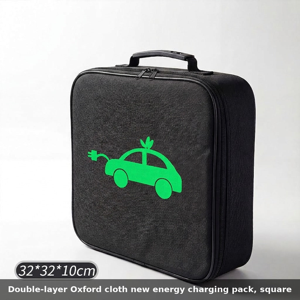 Car charging cable storage bag, new energy charging gun storage bag, car trunk handbag, custom logo
