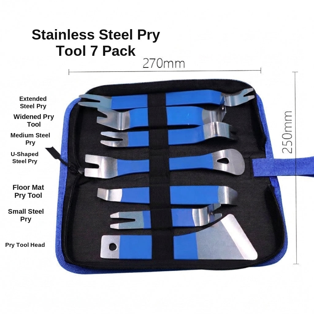 Wholesale Car Interior Removal Tools Stainless Steel Metal Pry Plate Color Lagging Metal Crow Nail Remover Crowbar