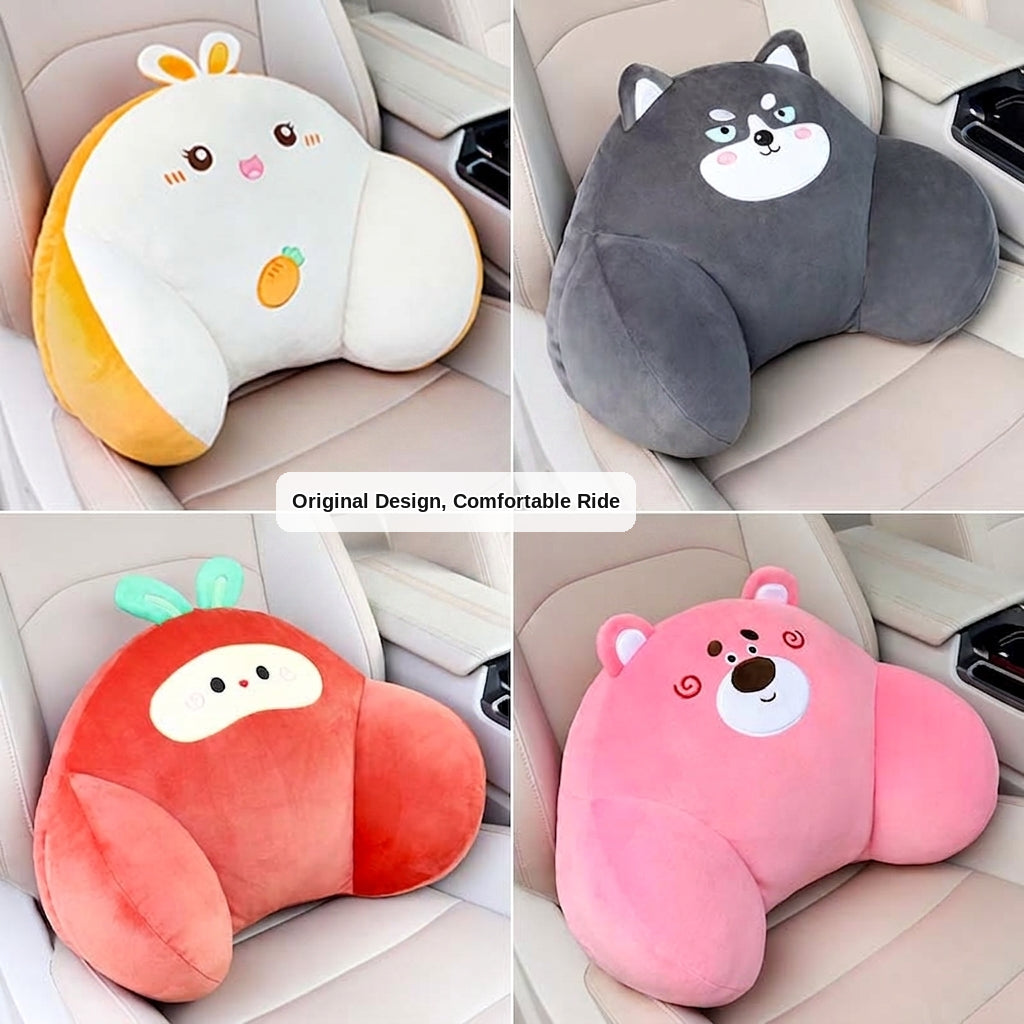 Car lumbar support, driver's seat backrest cushion, car headrest, lumbar support pad, internet-famous women's driving lumbar support tool