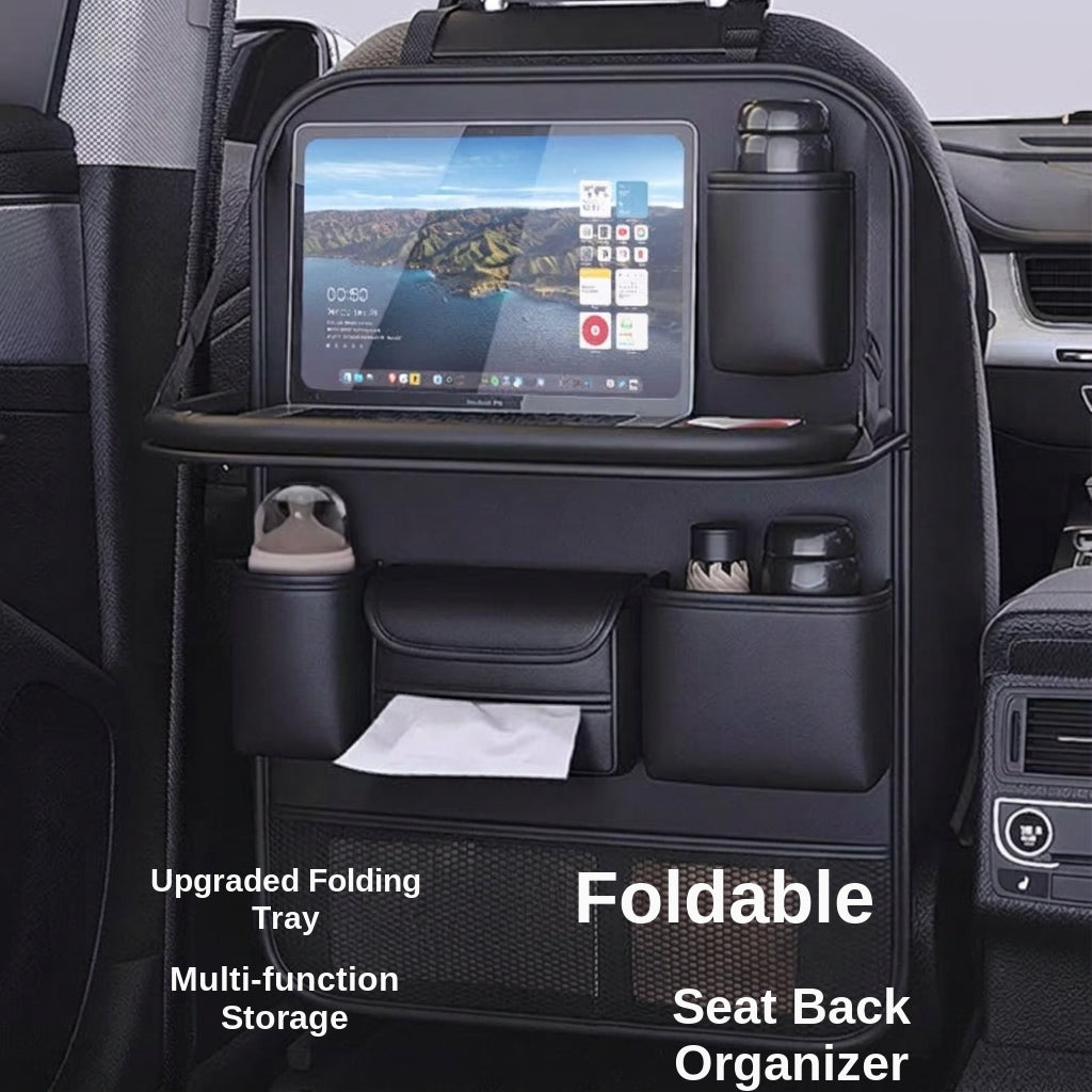 Car seatback storage bag, hanging bag, car front seat, rear seat shelf, small table, and in-car artifact