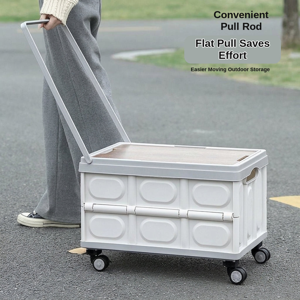 Outdoor foldable storage box, car trunk storage box, multifunctional camping picnic hand-carry basket, picnic storage box