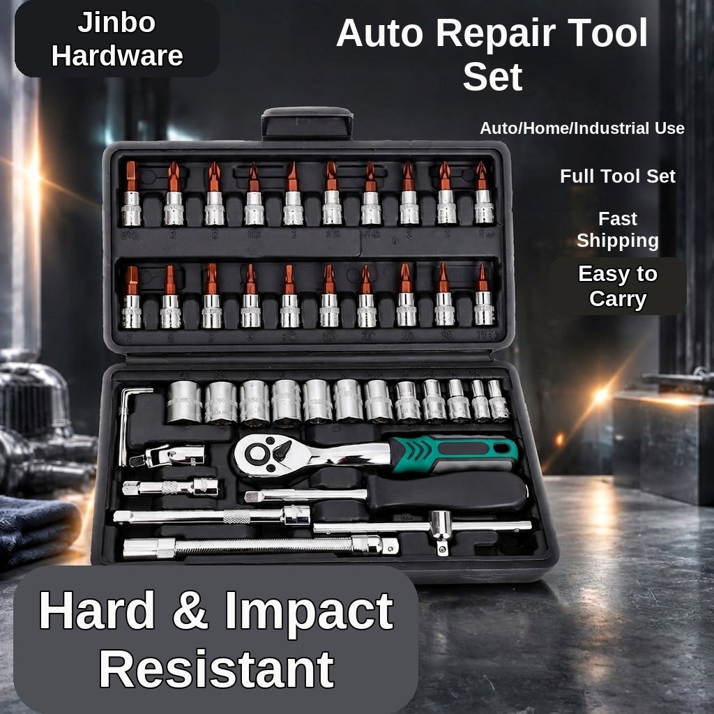 Natural S2 Bit Head 72-Tooth Ratchet Wrench Auto Repair Mechanical Repair Household Repair Sleeve Tool Set Hardware Toolbox