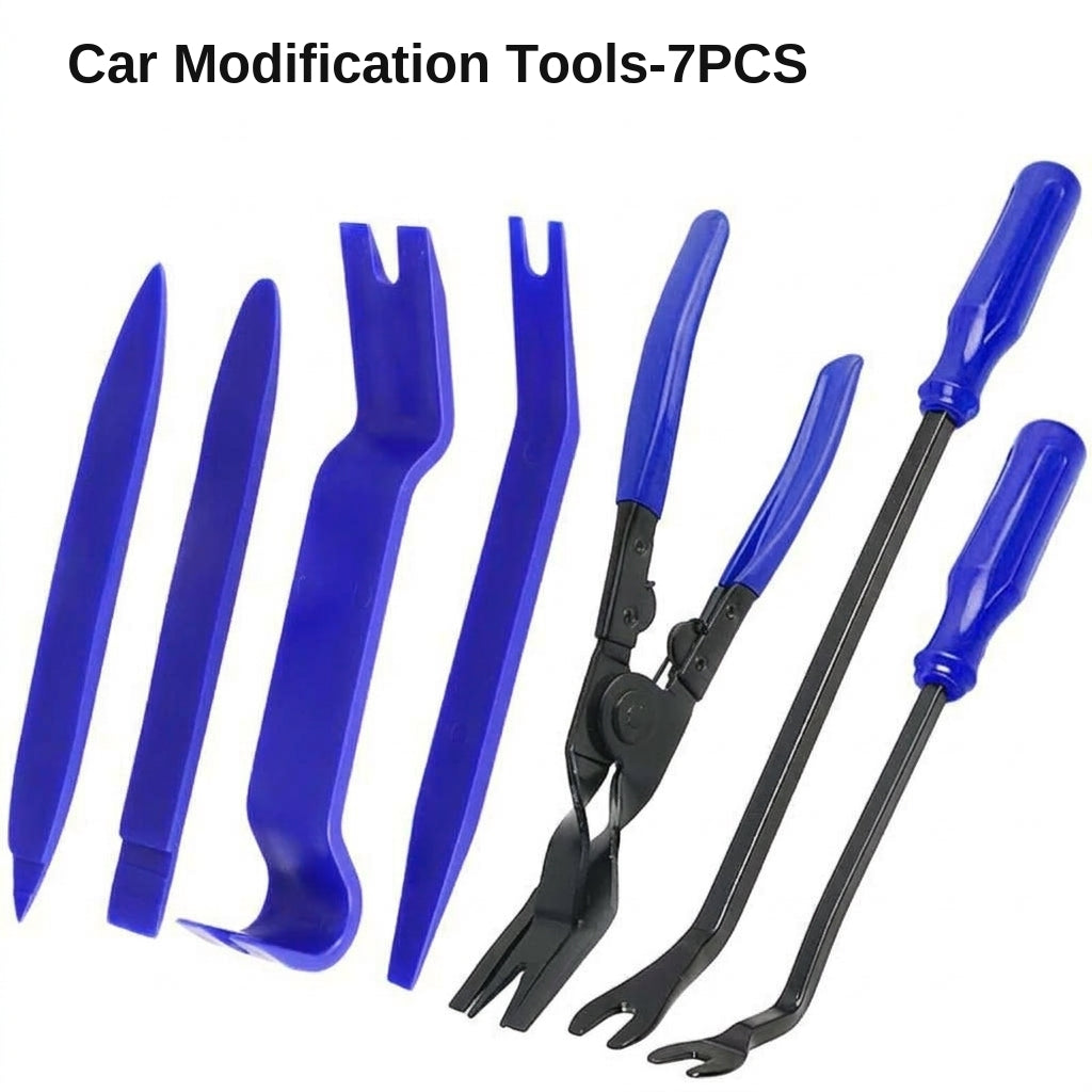 5 pieces, 6 pieces, 7-piece set, car panel car door audio system decoration modification tool, clip screwdriver, pliers, disassembly 3 pieces