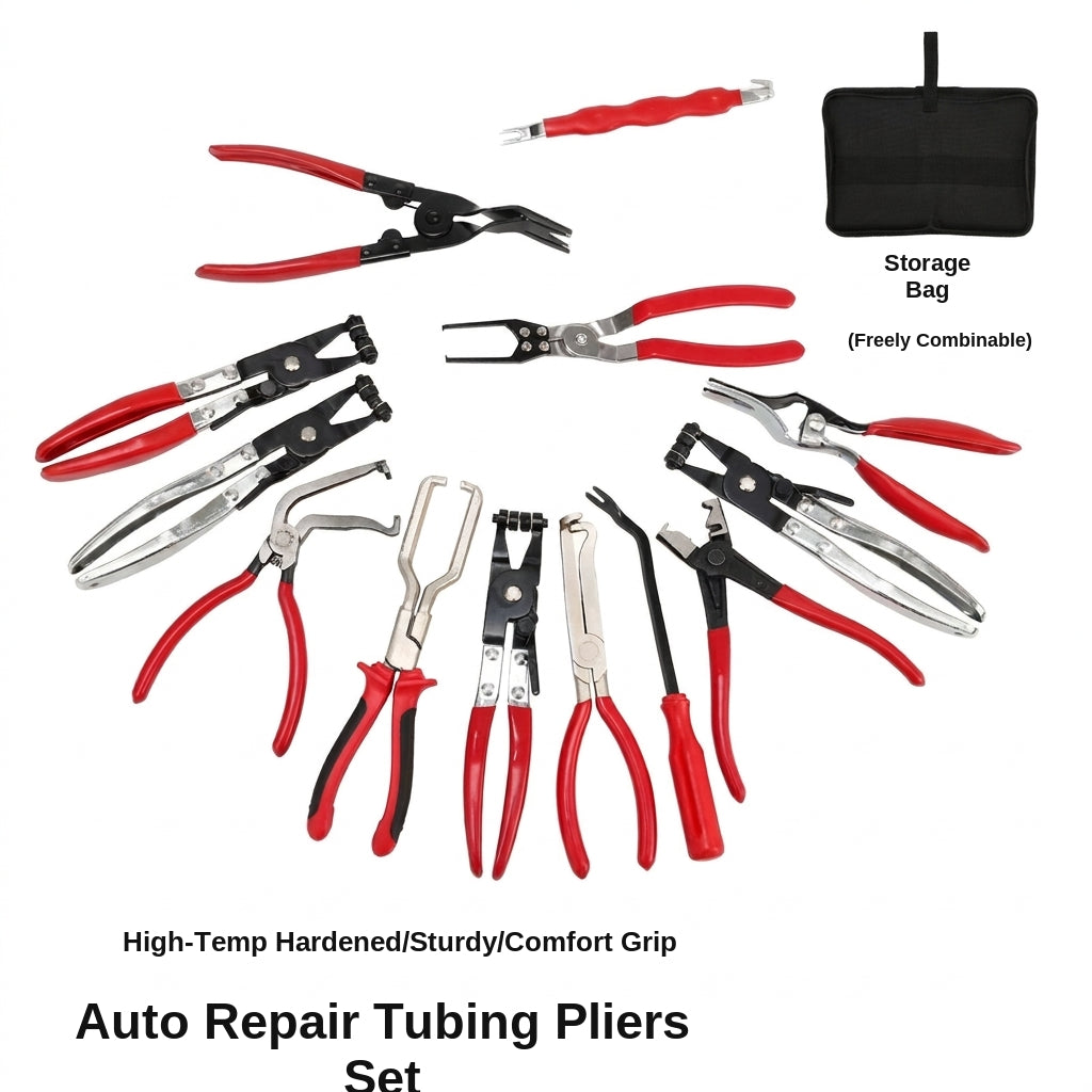 Cross-border automotive repair tool sets, gasoline pipe joint disassembly pliers, car ring separators, pipe bundle pliers, wholesale