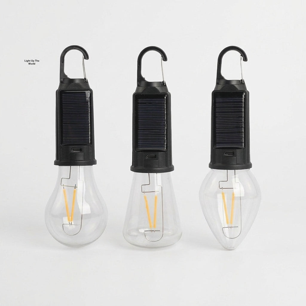 LED Camping Tent Light with Solar & USB Charging