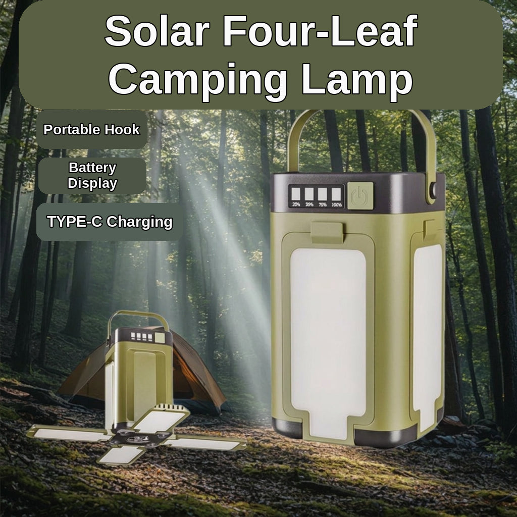 Solar Camping Light with Folding Design