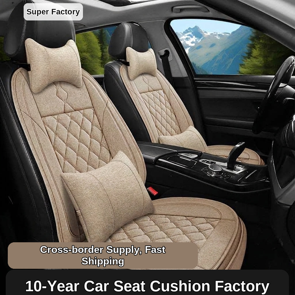 Cross-border bestselling car seat cushions, dirt-resistant, wear-resistant leather car seat cushions, all-season breathable full-coverage universal car seat cushions
