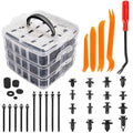 630pcs boxed nylon clips, clips, 16 types of bumper repair kits, universal plastic fasteners, automotive products