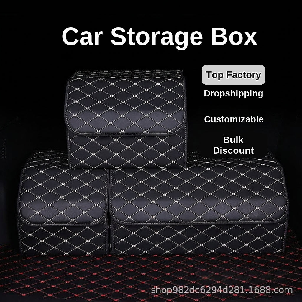 Car storage box, car aftermarket organizer box, storage box, folding box, multifunctional in-car item