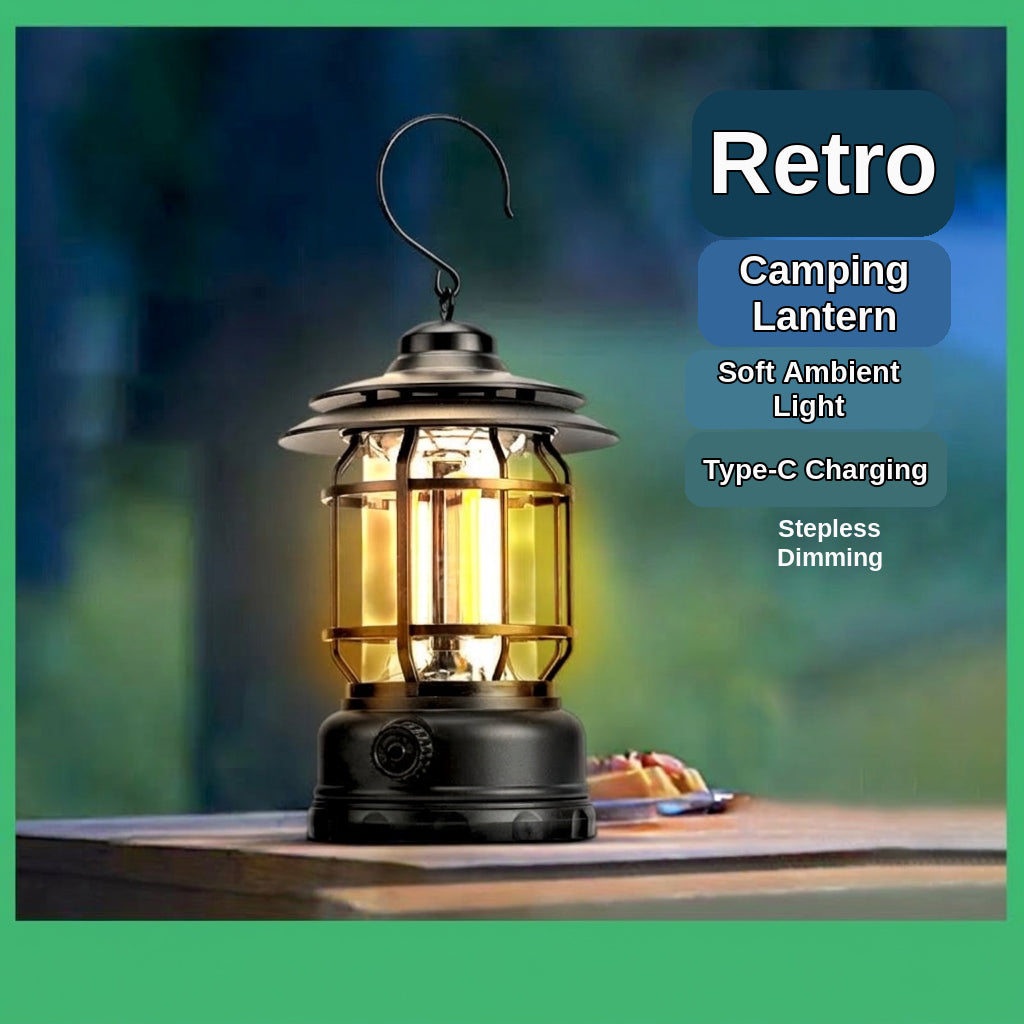 Camping Light - Rechargeable Lantern, Multiple Colors