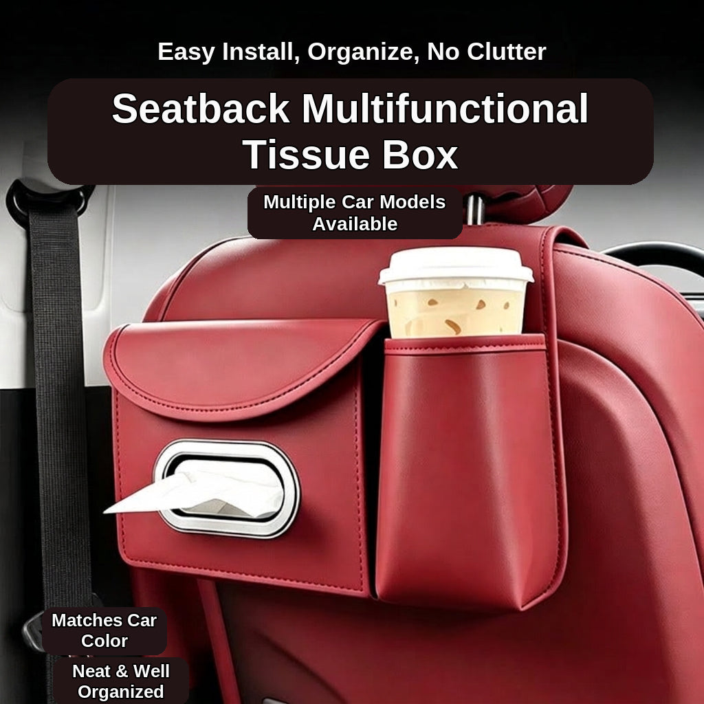 Multifunctional storage bag for car seats, tissue boxes, car storage bags, hanging bags, water cup holders in the car