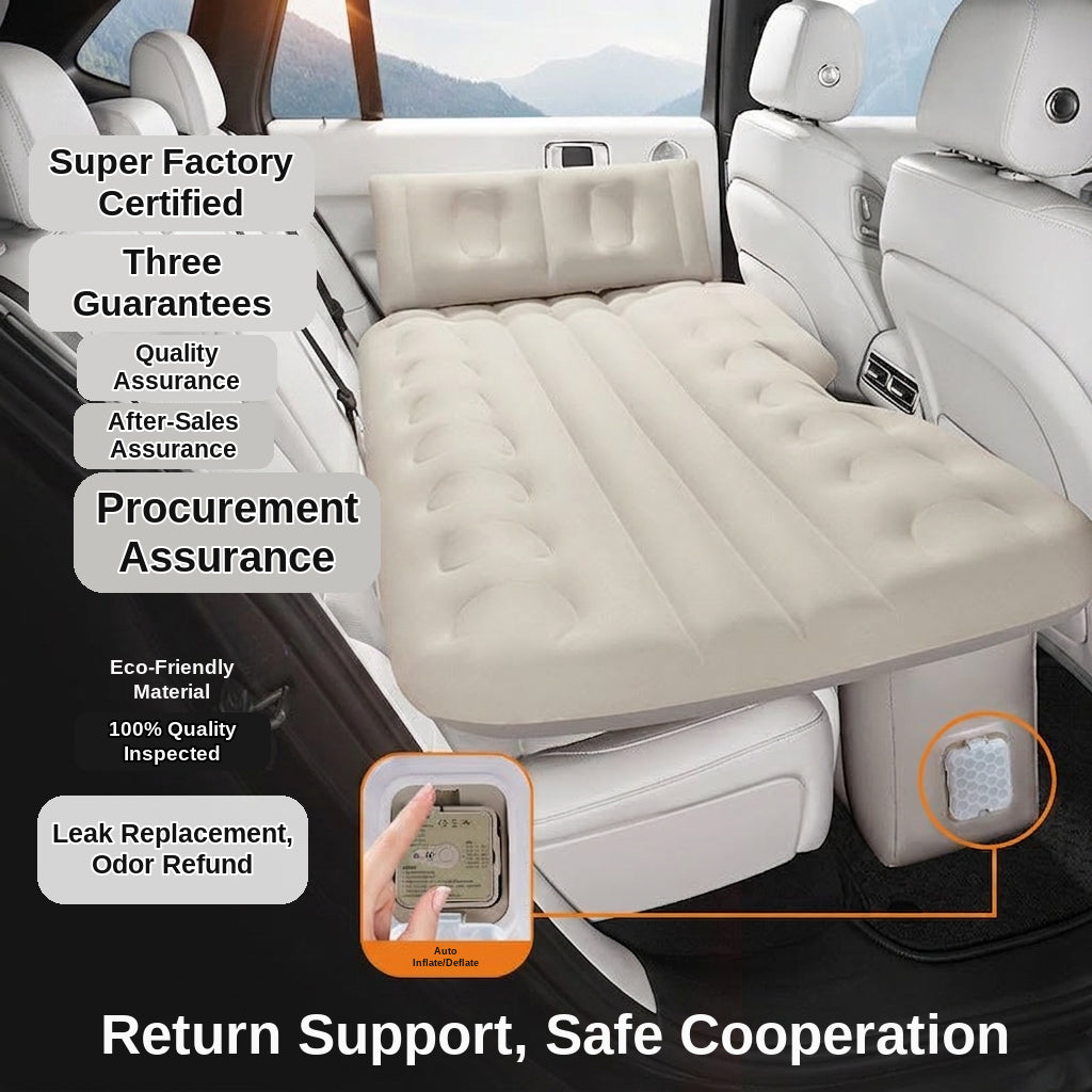 Car rear sleeping automatic travel mattress sedan air mattress car sleeping in the car portable intelligent AI car inflatable bed