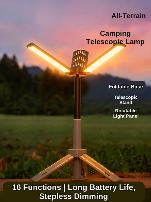 Camping Light with Telescopic Stand - Retractable