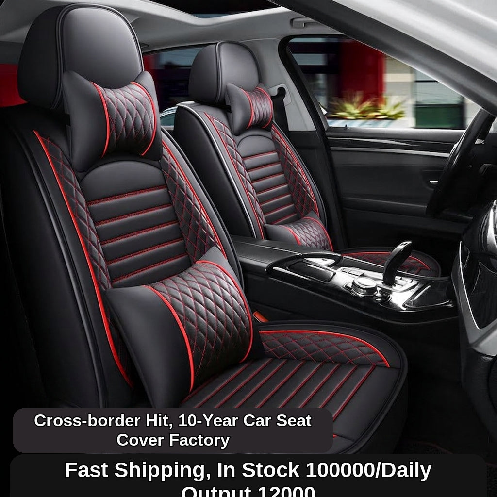 New all-season universal cartoon car seat cushion wholesale, premium feel, full leather, full coverage for small passenger car seat cushions