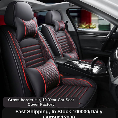 New all-season universal cartoon car seat cushion wholesale, premium feel, full leather, full coverage for small passenger car seat cushions