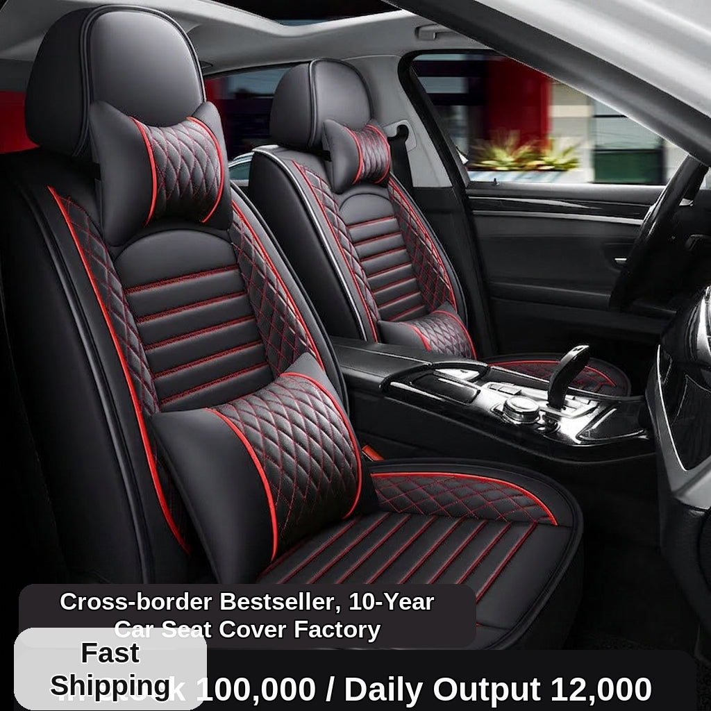 New all-season universal cartoon car seat cushion wholesale, premium feel, full leather, full coverage for small passenger car seat cushions