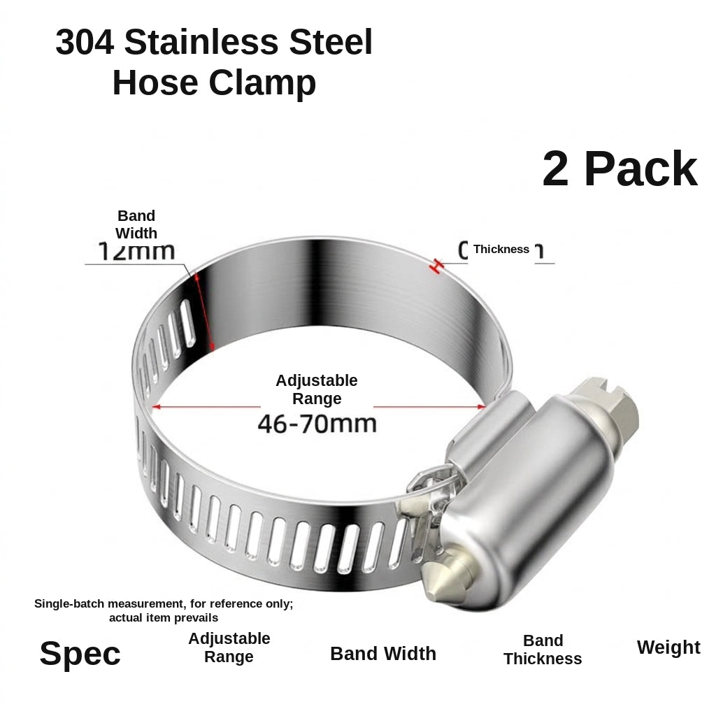 Stainless steel handle, hose hoop, hand screwing, clamping, holding hoop, pipe hoop, water pipe tightening hoop, gas pipe fixing, clamping buckle