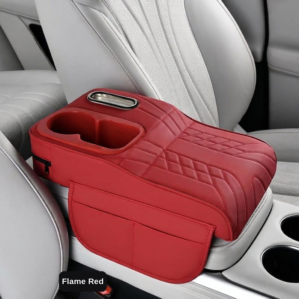 Armrest box raised pad, car cup holder, tissue box (Huotong Global · Light Custom) universal microfiber leather