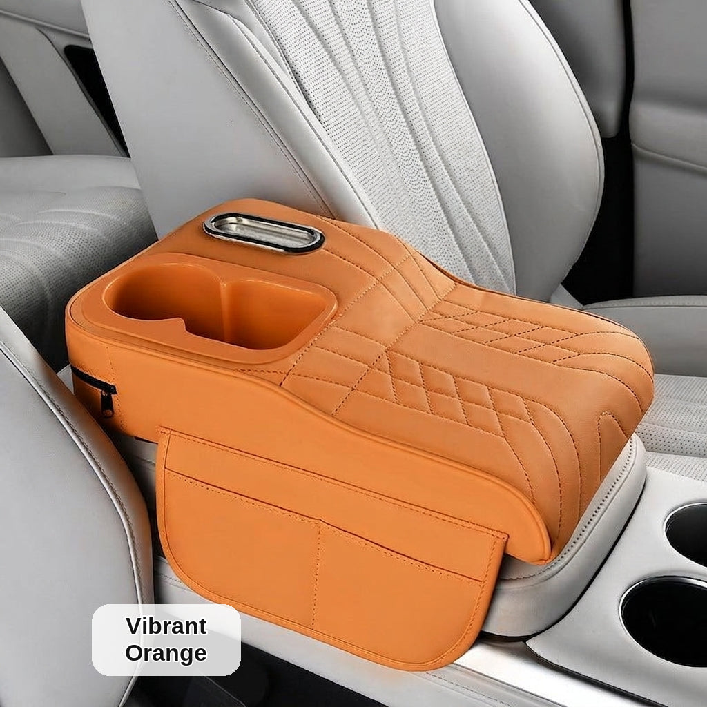 Armrest box raised pad, car cup holder, tissue box (Huotong Global · Light Custom) universal microfiber leather