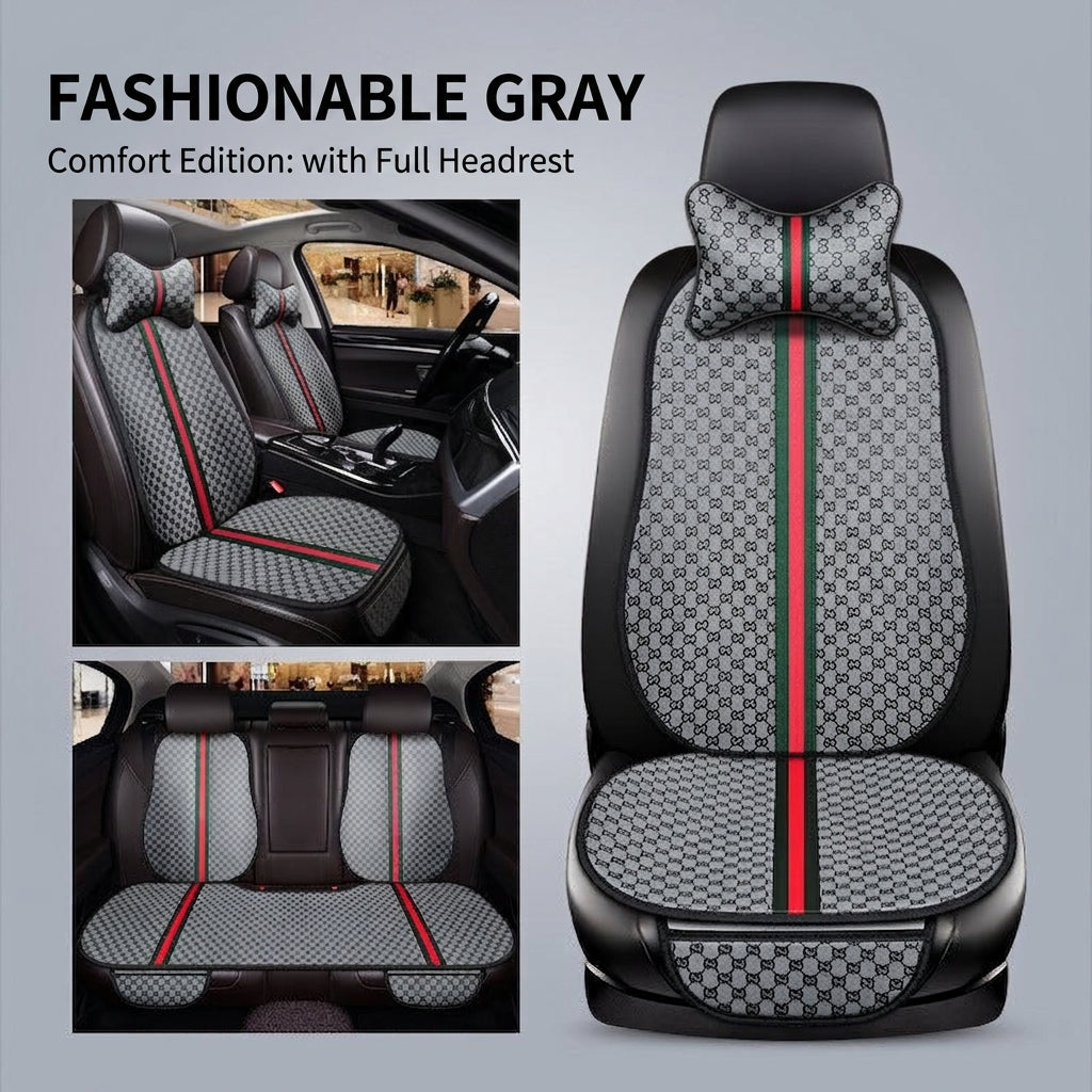 Car seat cushion all-season universal Kuqi three-piece set